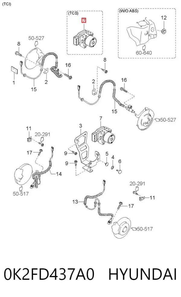Sterownik ABS  hydrauliczny 0K2FD437A0 Hyundai/Kia