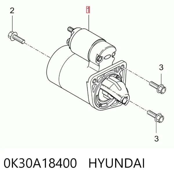 Rozrusznik 0K30A18400 Hyundai/Kia