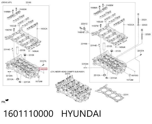 Tuleja mechanizmu zmiany biegów 1601110000 Hyundai/Kia