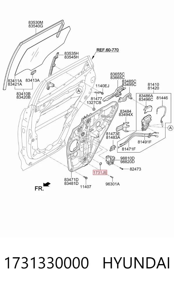Wkładka dna nadwozia Hyundai Sonata IV