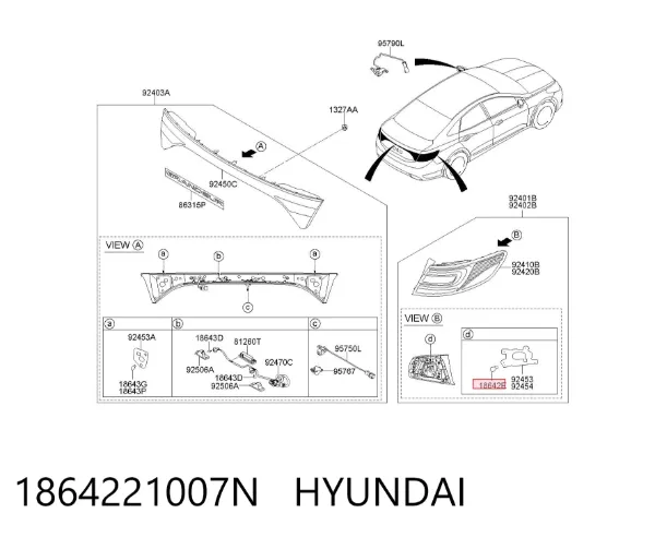 Żarówka 1864221007N Hyundai/Kia