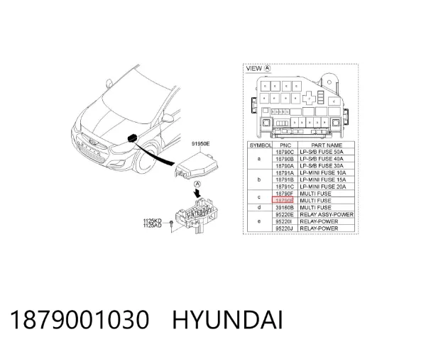 Bezpiecznik 1879001030 Hyundai/Kia