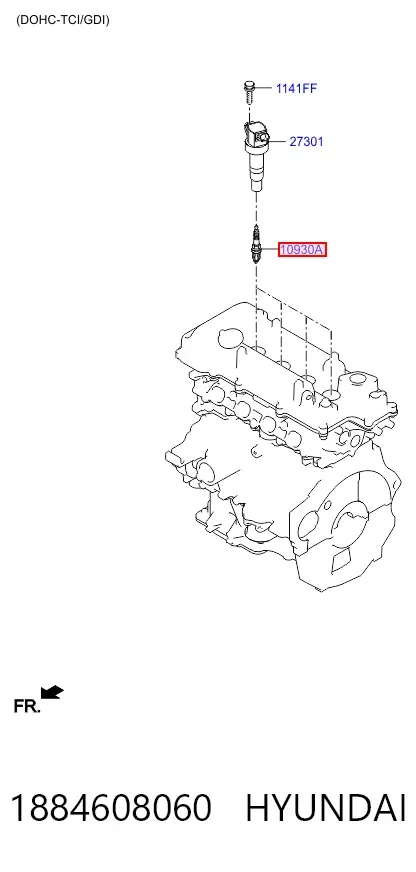Świeca zapłonowa 1884608060 Hyundai/Kia