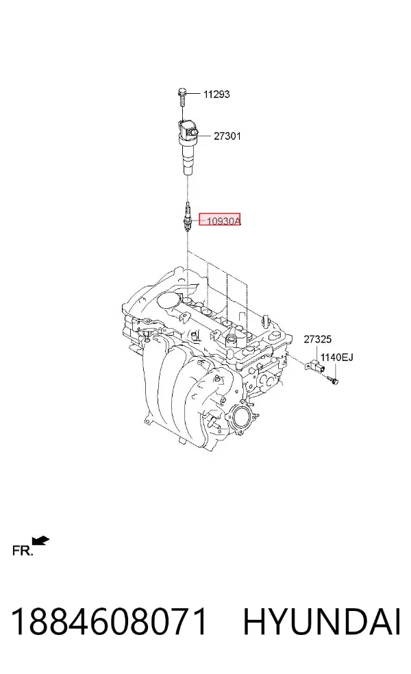 Świeca zapłonowa 1884608071 Hyundai/Kia