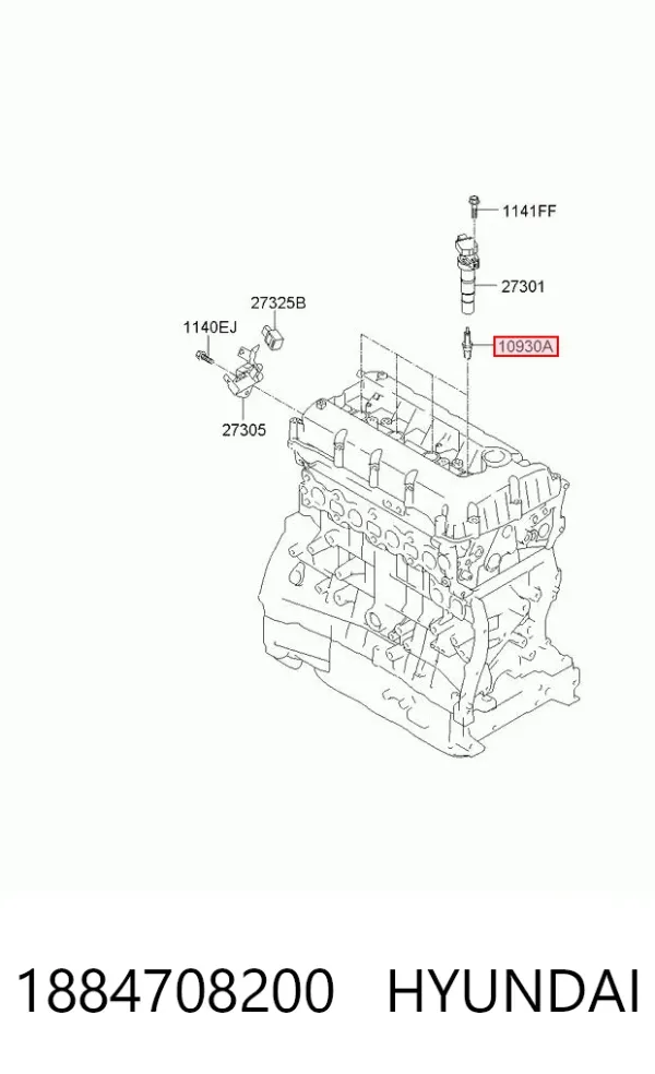 Świeca zapłonowa 1884708200 Hyundai/Kia