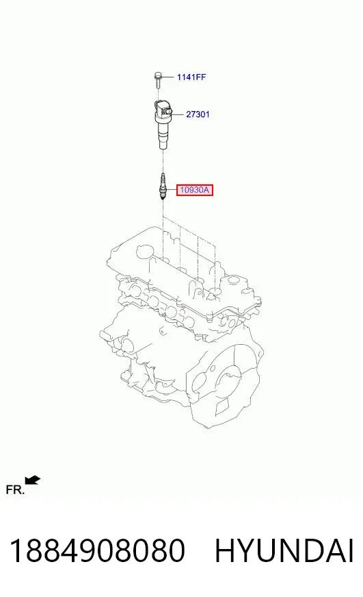 Świeca zapłonowa 1884908080 Hyundai/Kia