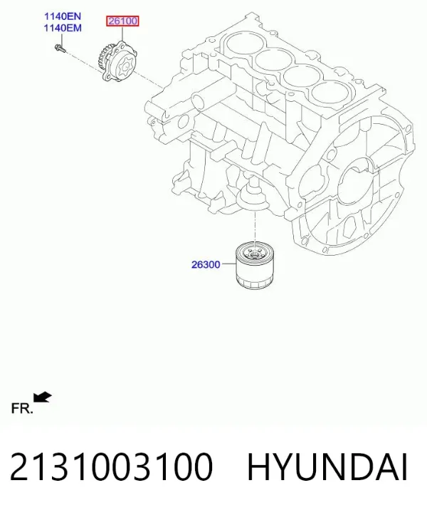Pompa oleju 2131003100 Hyundai/Kia