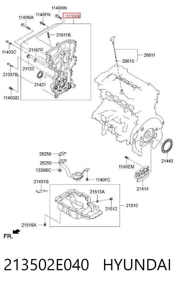  213502E040 Hyundai/Kia