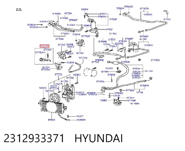 Rolka napinacza paska napędowego 2312933371 Hyundai/Kia