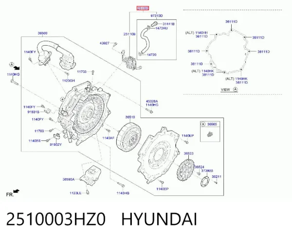Pompa chłodzenia wodą, dodatkowa elektryczna 2510003HZ0 Hyundai/Kia