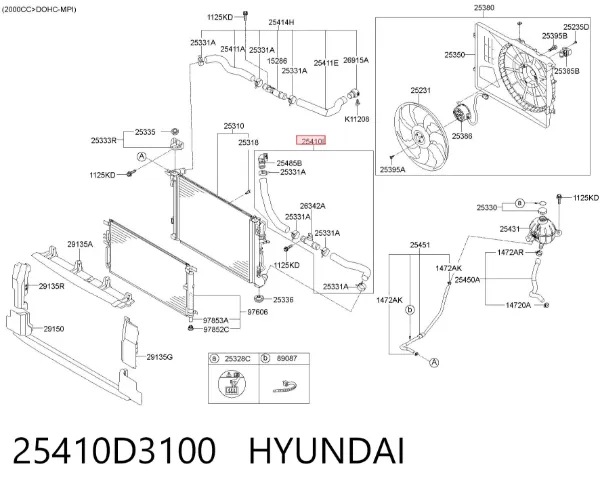  25410D3100 Hyundai/Kia