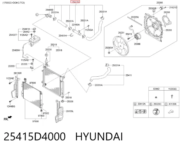  25415D4000 Hyundai/Kia