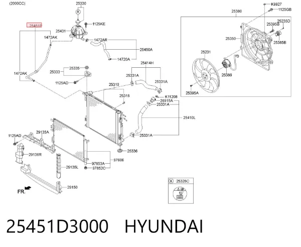  25451D3000 Hyundai/Kia