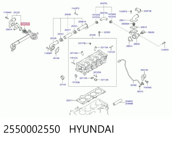 Termostat 2550002550 Hyundai/Kia
