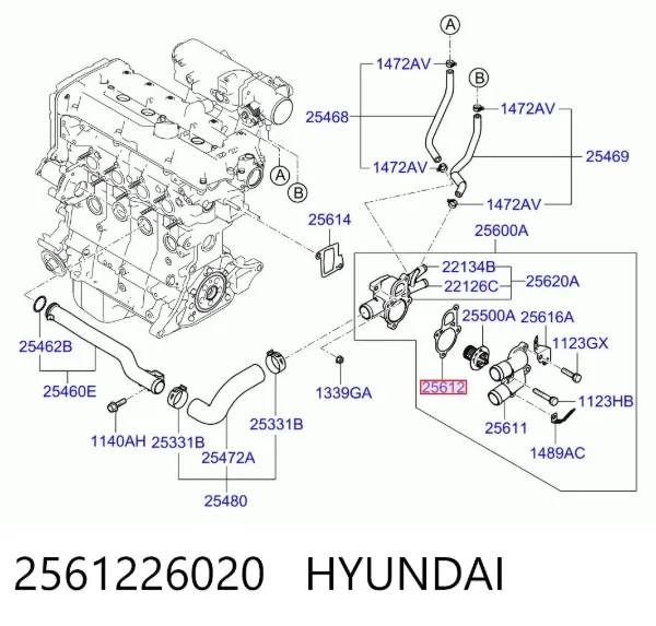 Uszczelka termostatu Hyundai Accent III