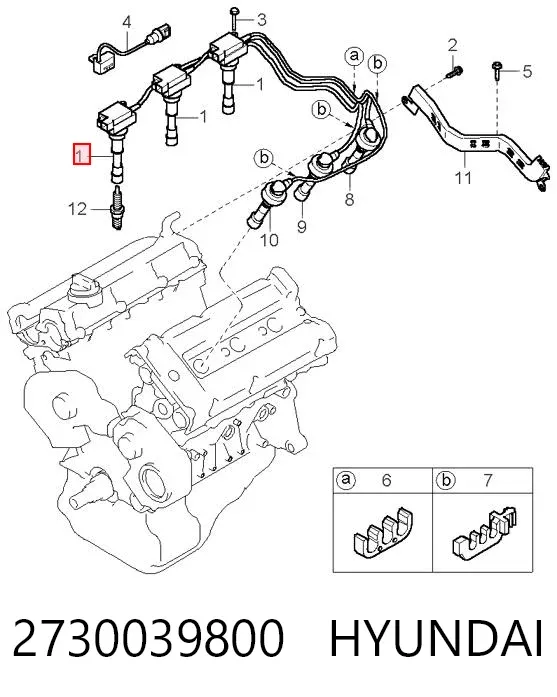 Cewka zapłonowa 2730039800 Hyundai/Kia