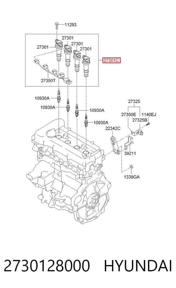 Cewka zapłonowa 2730128000 Hyundai/Kia