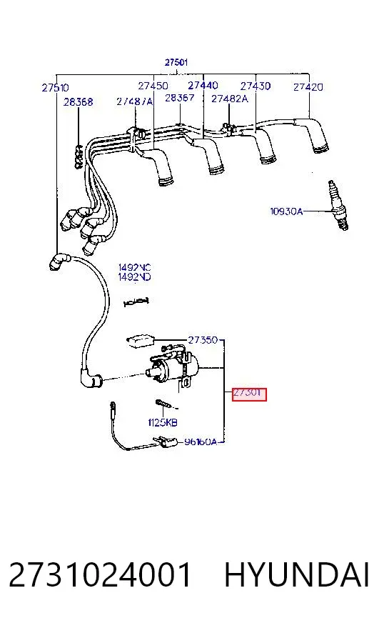 Cewka zapłonowa 2731024001 Hyundai/Kia