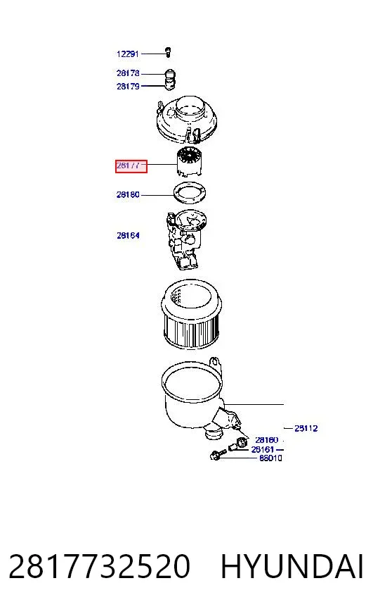 Filtr powietrza 2817732520 Hyundai/Kia
