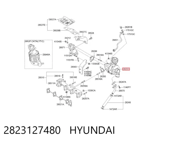 Turbina 2823127480 Hyundai/Kia