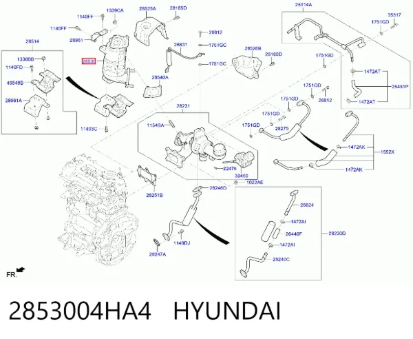 Konwerter-katalizator Hyundai KONA OS