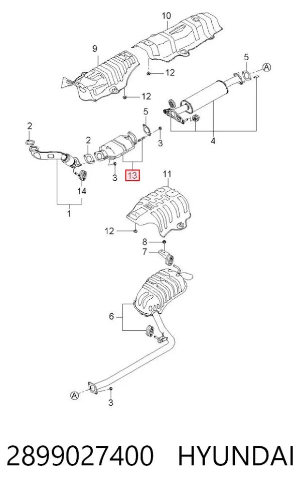 Konwerter-katalizator Hyundai Sonata V