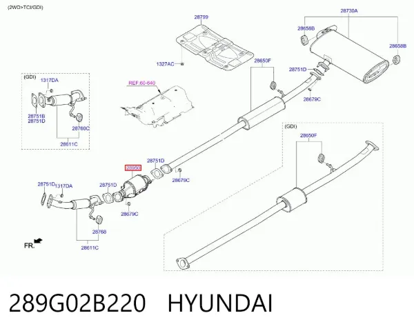 Konwerter-katalizator Hyundai Tucson III