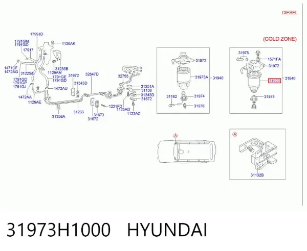 Filtr paliwa 31973H1000 Hyundai/Kia