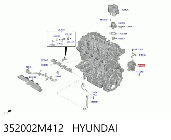 Regulator faz rozrządu 352002M412 Hyundai/Kia