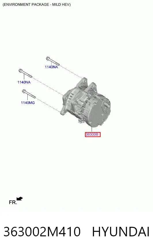 Alternator 363002M410 Hyundai/Kia