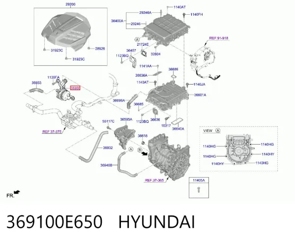 Pompa chłodzenia falownika 369100E650 Hyundai/Kia