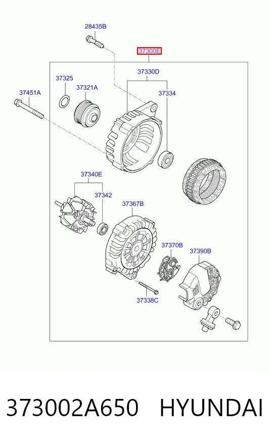 Alternator 373002A650 Hyundai/Kia