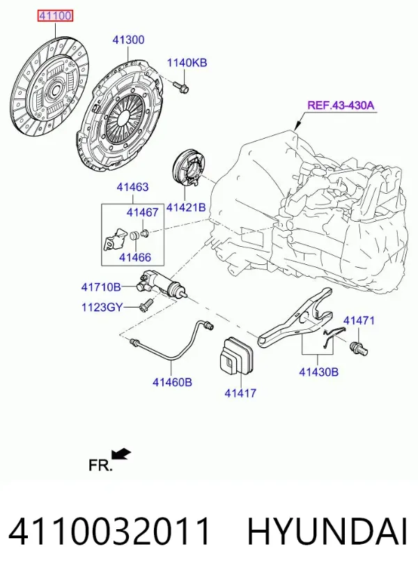 Tarcza sprzęgła 4110032011 Hyundai/Kia