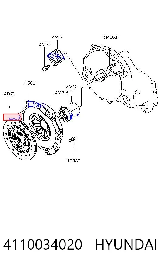 Tarcza sprzęgła 4110034020 Hyundai/Kia