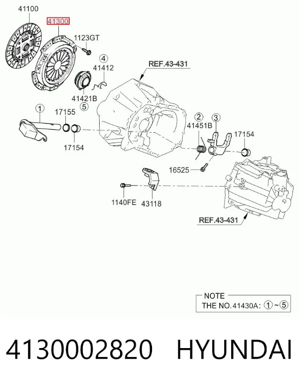 Docisk sprzęgła KIA Picanto II