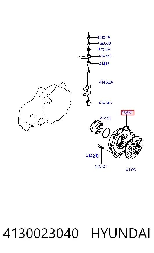 Docisk sprzęgła 4130023040 Hyundai/Kia