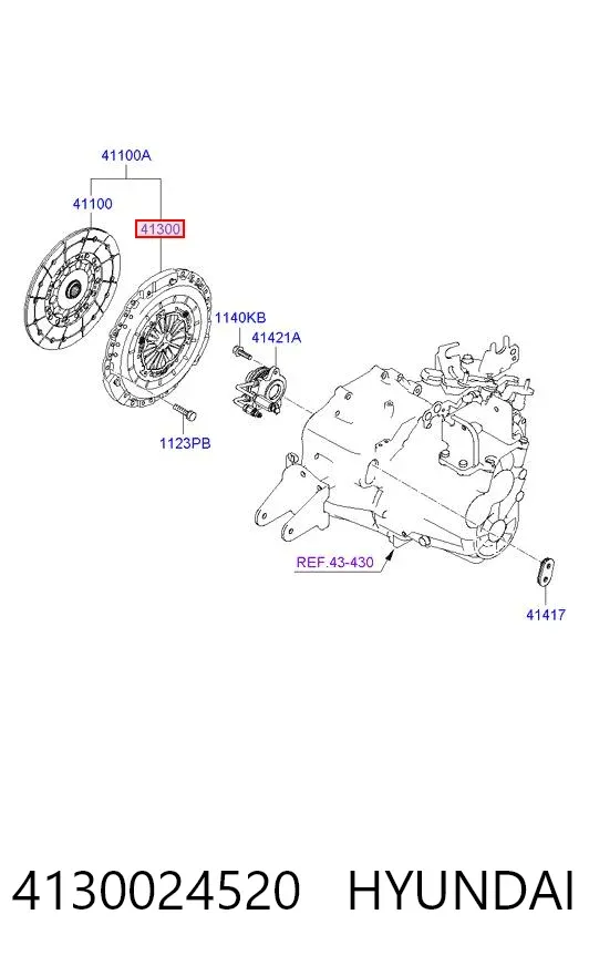 Docisk sprzęgła Hyundai Sonata VI