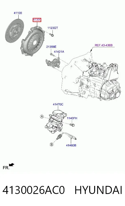 Docisk sprzęgła 4130026AC0 Hyundai/Kia