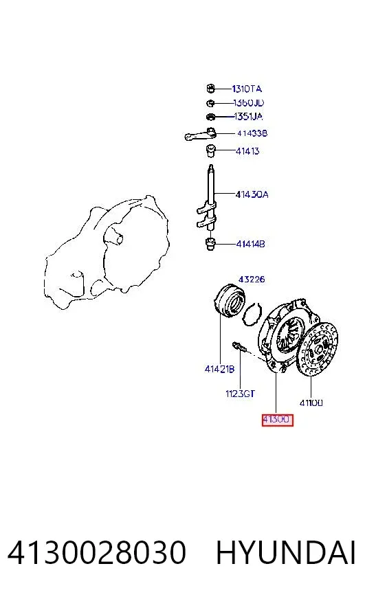 Docisk sprzęgła 4130028030 Hyundai/Kia
