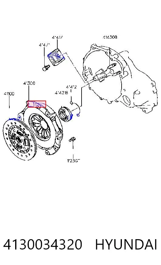 Docisk sprzęgła 4130034320 Hyundai/Kia