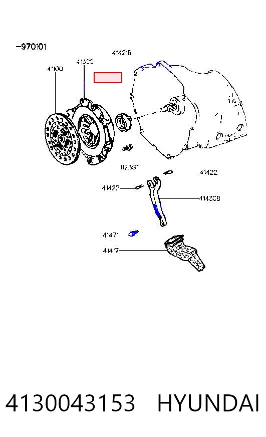 Docisk sprzęgła 4130043153 Hyundai/Kia