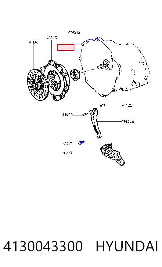 Docisk sprzęgła 4130043300 Hyundai/Kia