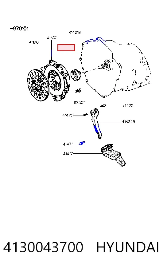 Docisk sprzęgła 4130043700 Hyundai/Kia