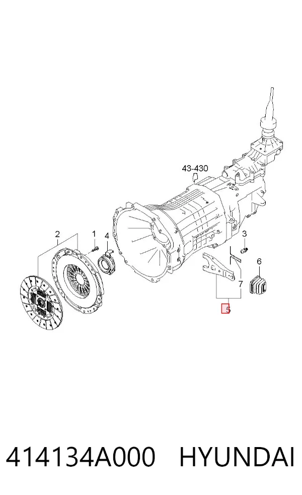 Widełki sprzęgła 414134A000 Hyundai/Kia