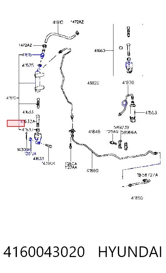 Cylinder sprzęgła główny 4160043020 Hyundai/Kia