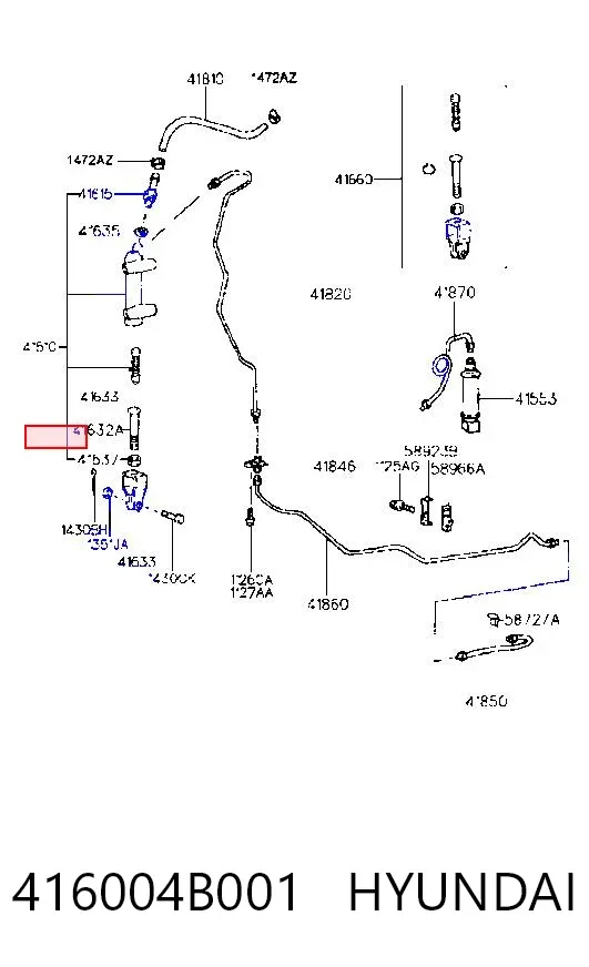 Cylinder sprzęgła główny 416004B001 Hyundai/Kia