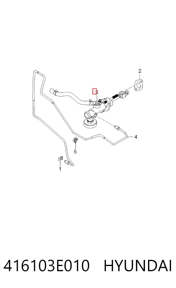 Cylinder sprzęgła główny 416103E010 Hyundai/Kia