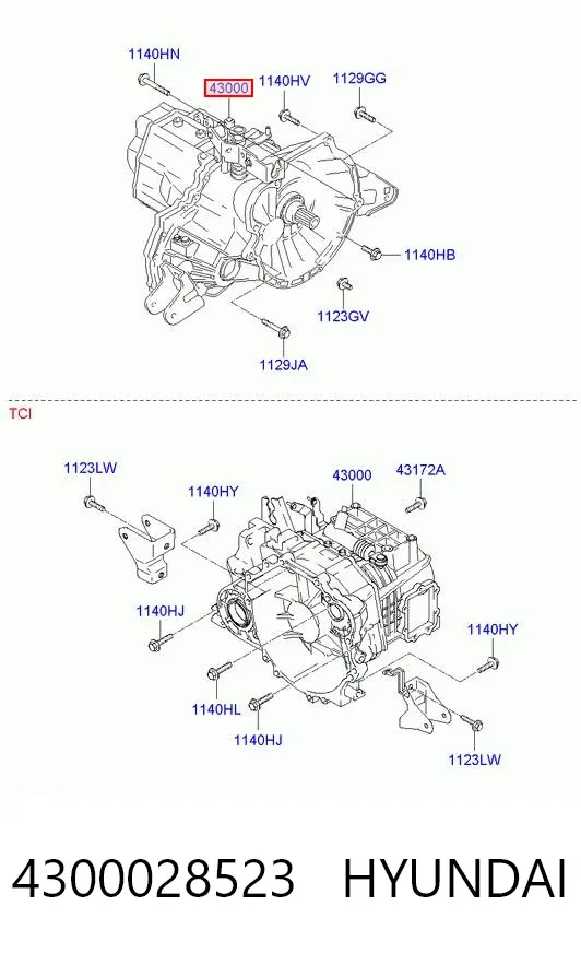 Mechaniczna skrzynia biegów w komplecie Hyundai Elantra III