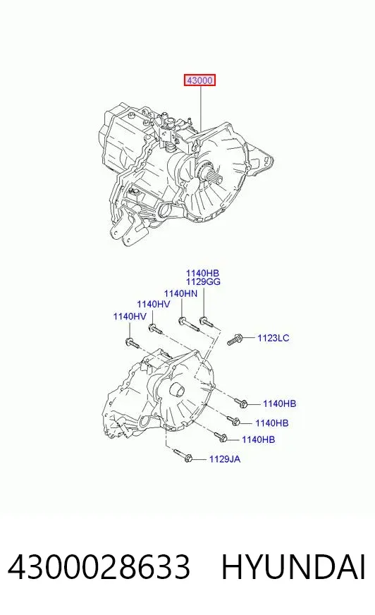 Mechaniczna skrzynia biegów w komplecie Hyundai Matrix FC