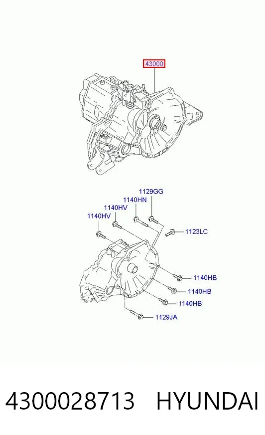 Mechaniczna skrzynia biegów w komplecie Hyundai Coupe II